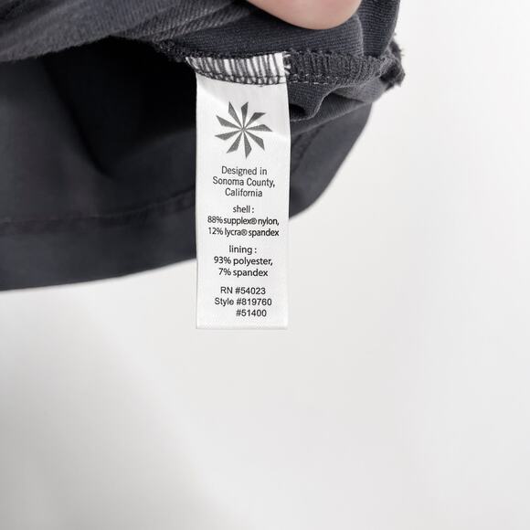 Athleta XSmall XS Gray Sweet Sport Activewear Skort Liner Shorts Stretch Knit - Picture 9 of 10